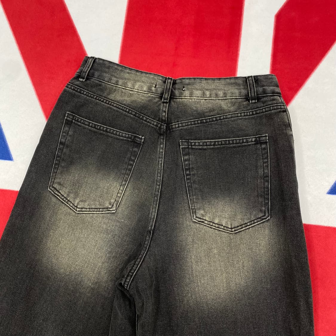 비바스튜디오 와이드 흑청 데님팬츠 M  상품이미지4