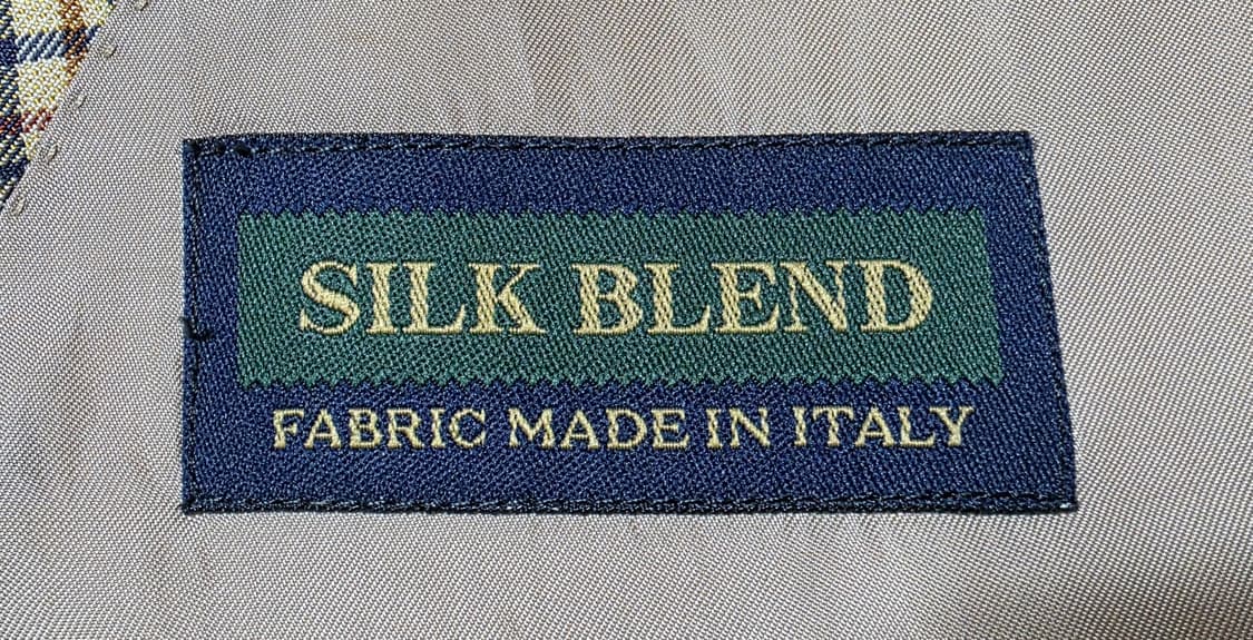 랑방(LANVIN) 정품 글렌체크 실크 블레이져 100 상품이미지6