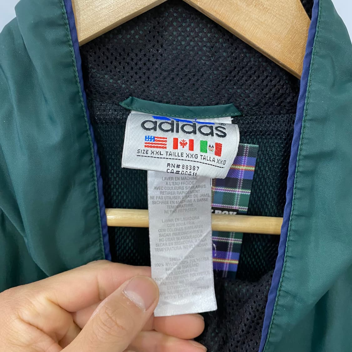 아디다스 패턴 바람막이(XXL) 상품이미지4