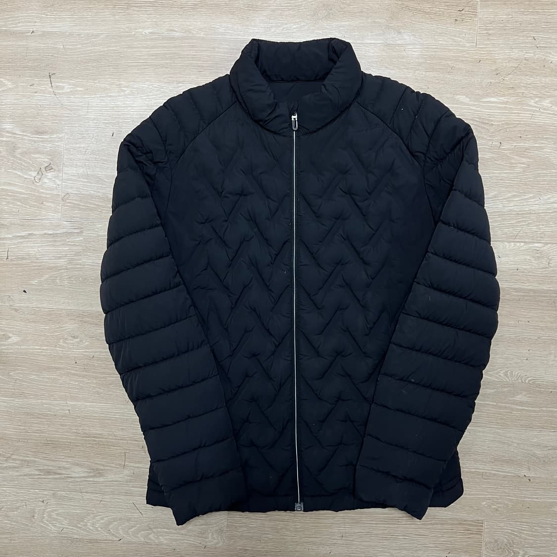 레노마 구스다운 퀼팅 경량패딩 점퍼 [블랙] L/100 상품이미지1