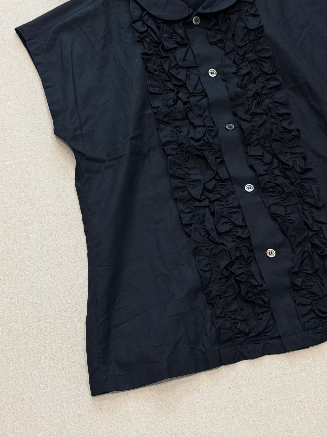 꼼데가르송 robe de chambre 98ss 프릴 슬리브리스 셔츠 상품이미지2