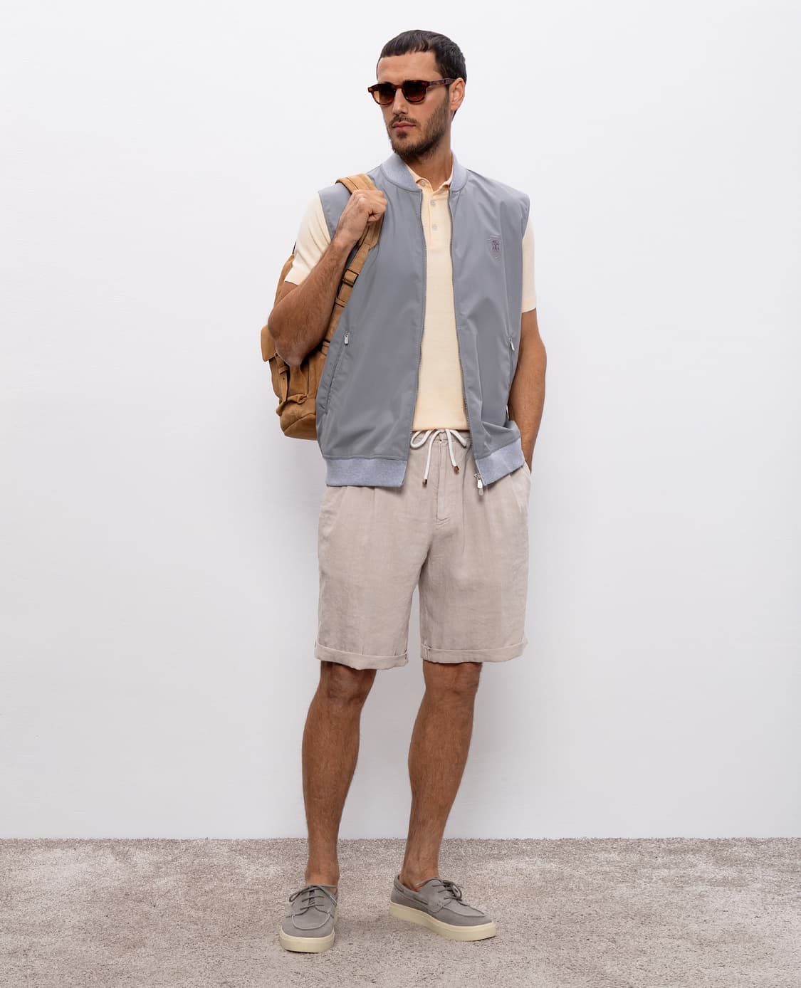 브루넬로 쿠치넬리 / 테니스 집업 조끼 베스트 /M 국내105 (새상품) 상품이미지4