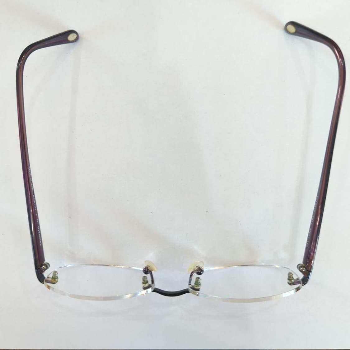 Tiffany & Co. 버건디 프레임 클리어 무테 렌즈 안경 상품이미지2