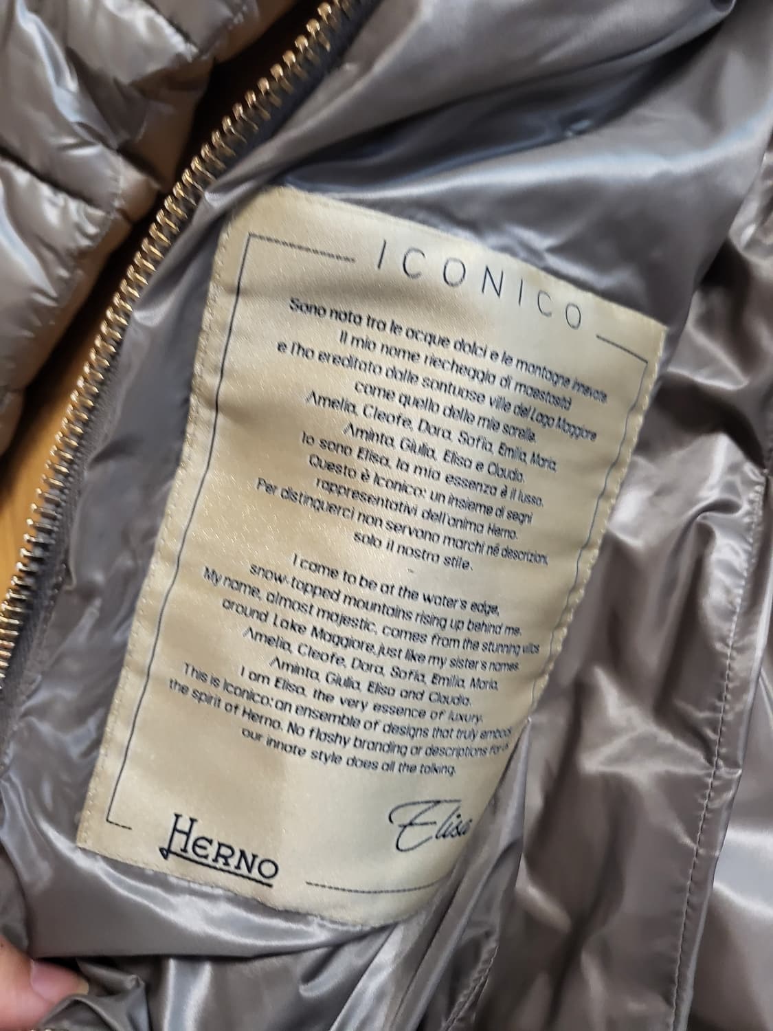 에르노 다운 패딩 40시이즈 상품이미지3