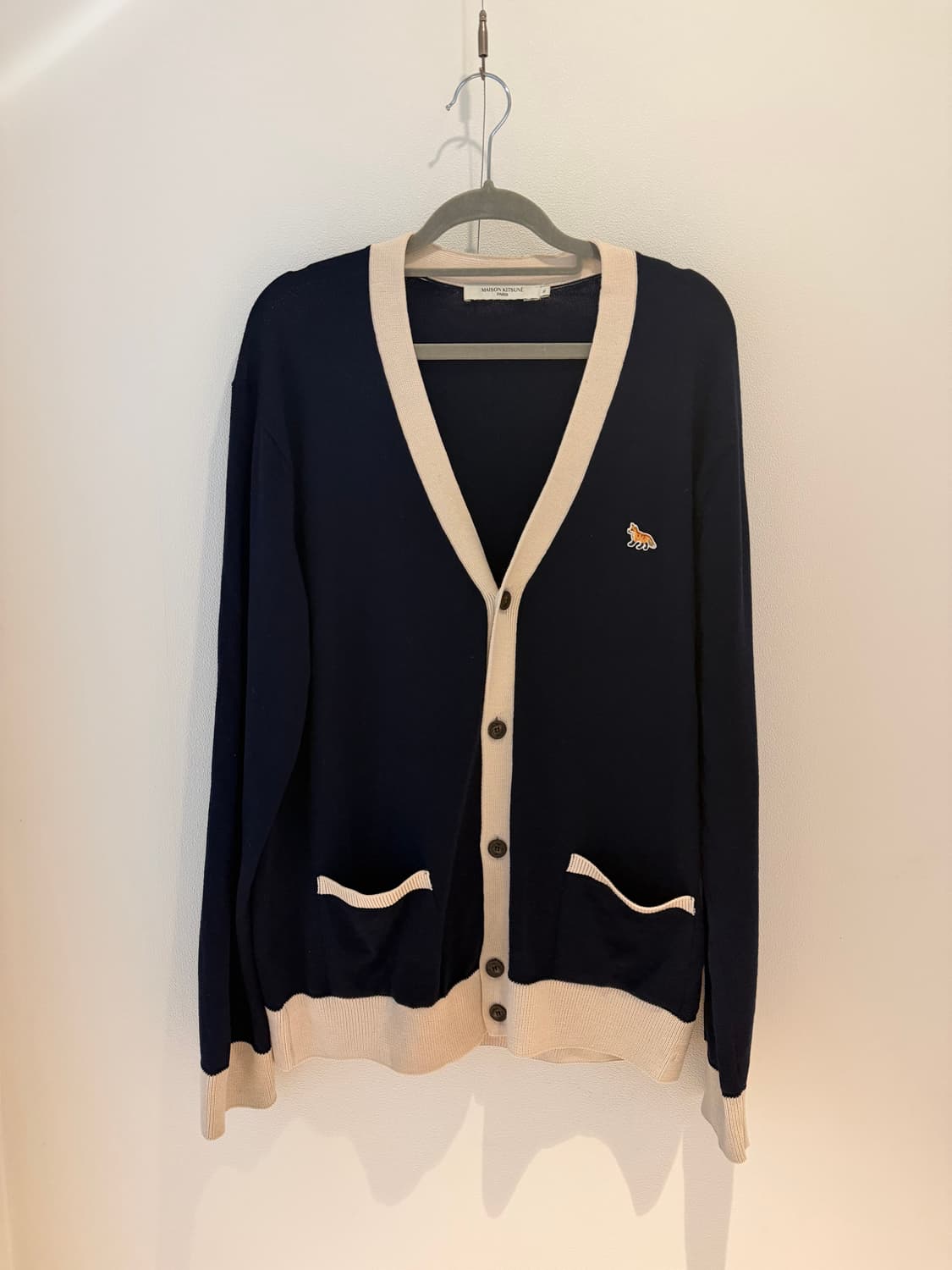 베이비폭스 패치 울가디건 XL 상품이미지1