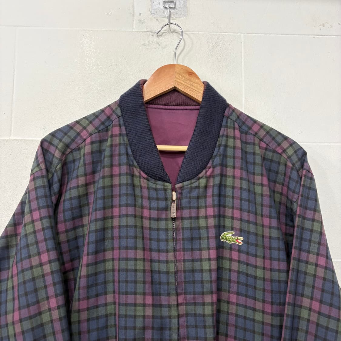 라코스테 리버시블 헤링턴 블루종 자켓 상품이미지2