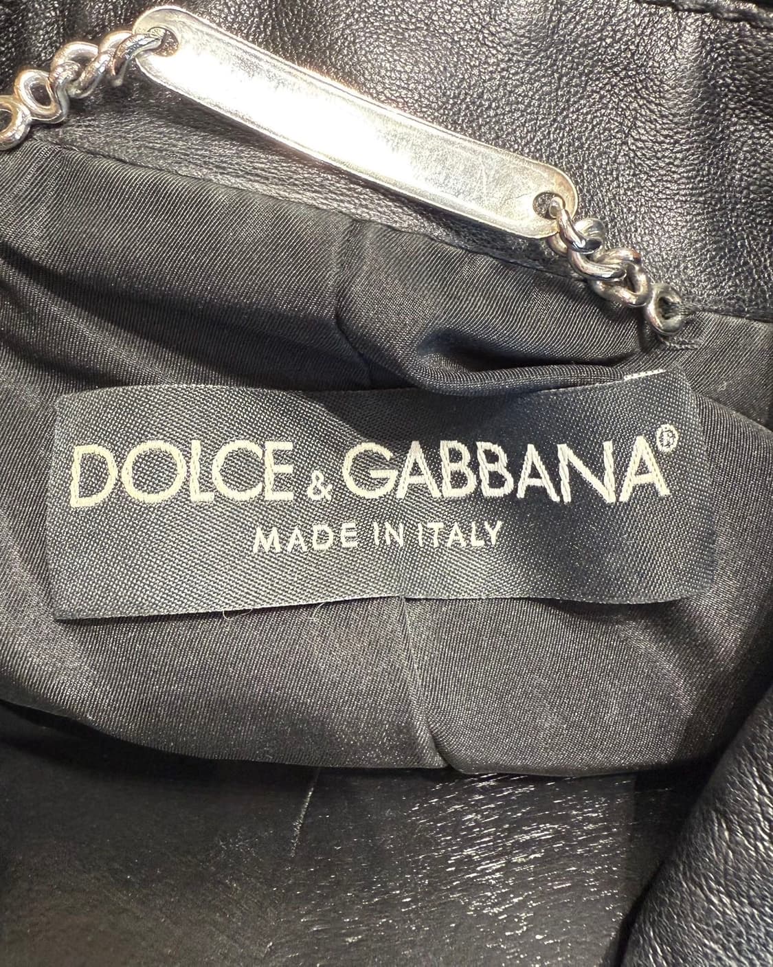 돌체앤가바나 블랙 쉽스킨 레더 자켓  상품이미지8