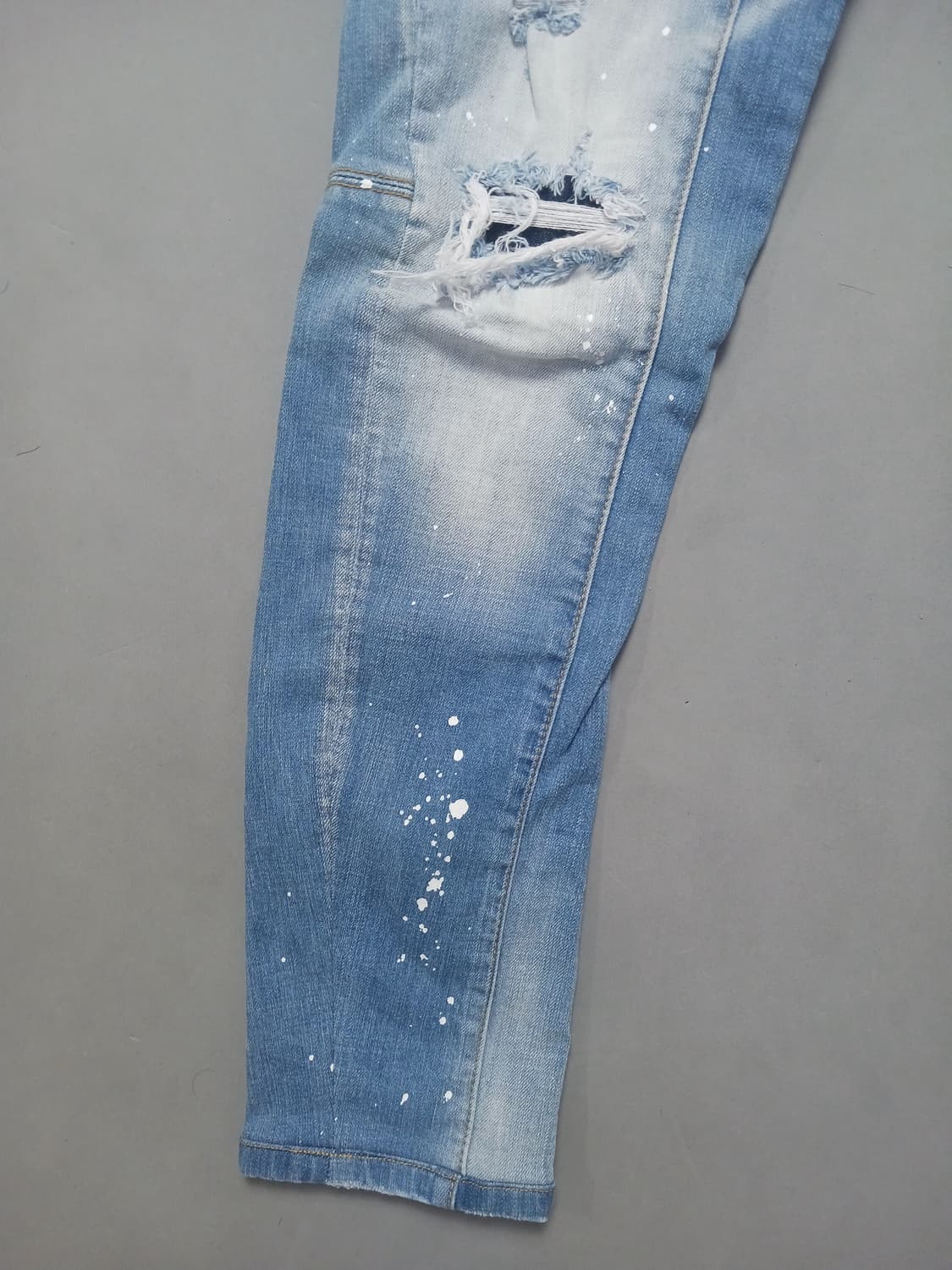 [50] 디스퀘어드2 멀티워싱 레드패치 타이디바이커진 청바지  34 35 상품이미지3