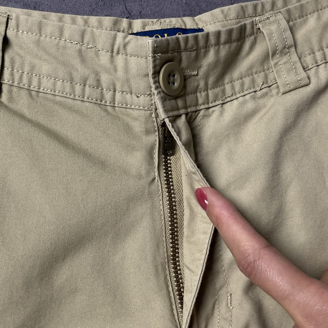 RALPH LAUREN 랄프로렌 빈티지 베이지 카고 하프팬츠 A00993 상품이미지3