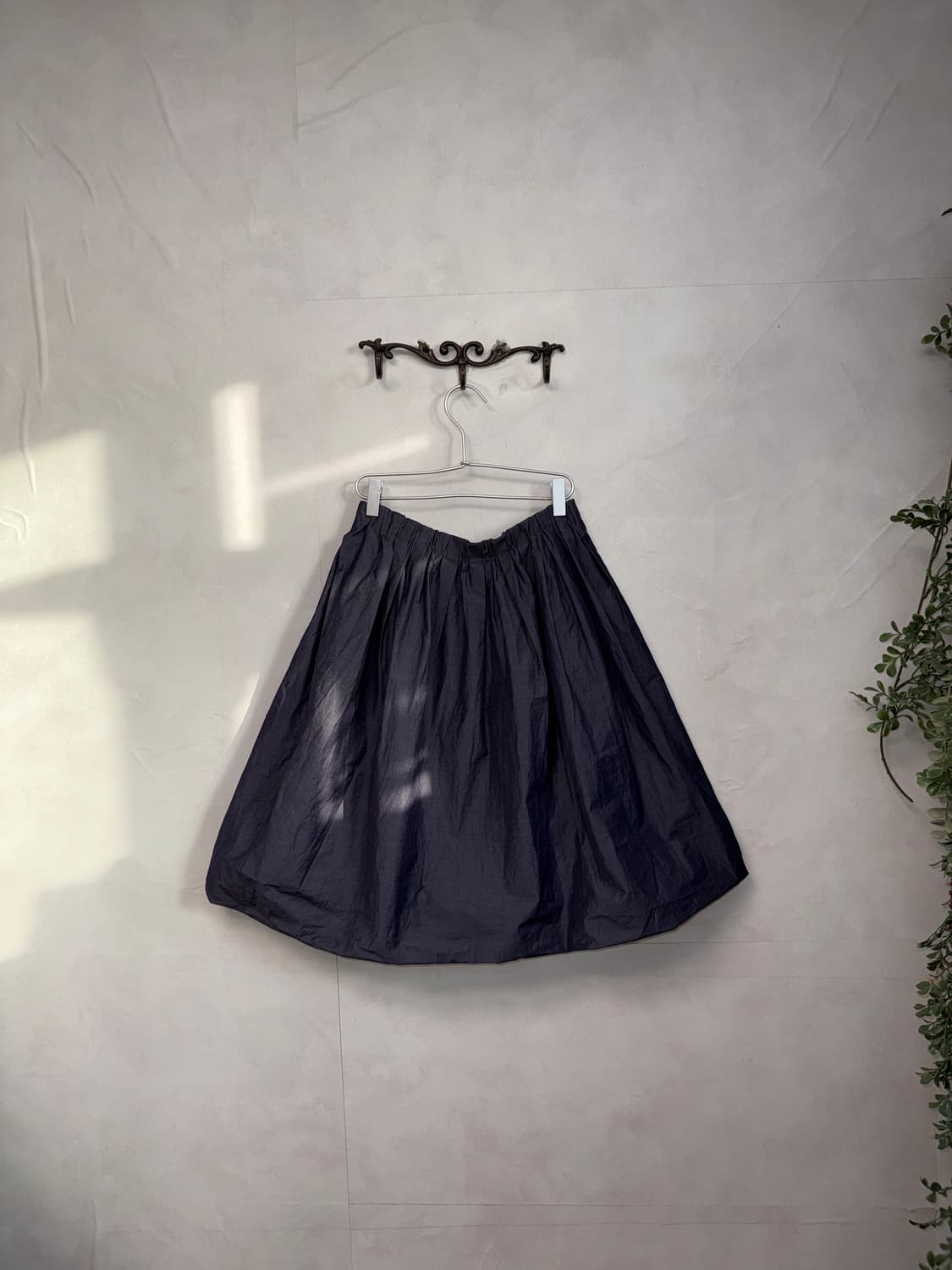 Deep purple balloon midi skirt 상품이미지1