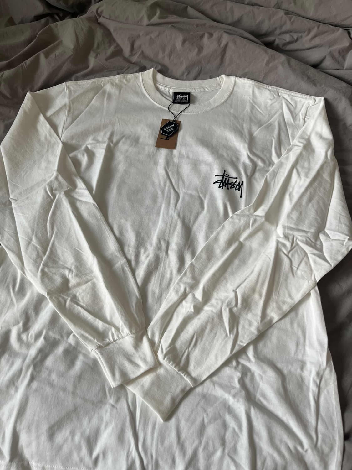 스투시 롱슬리브 흰색 정품(택포 새상품) 상품이미지1