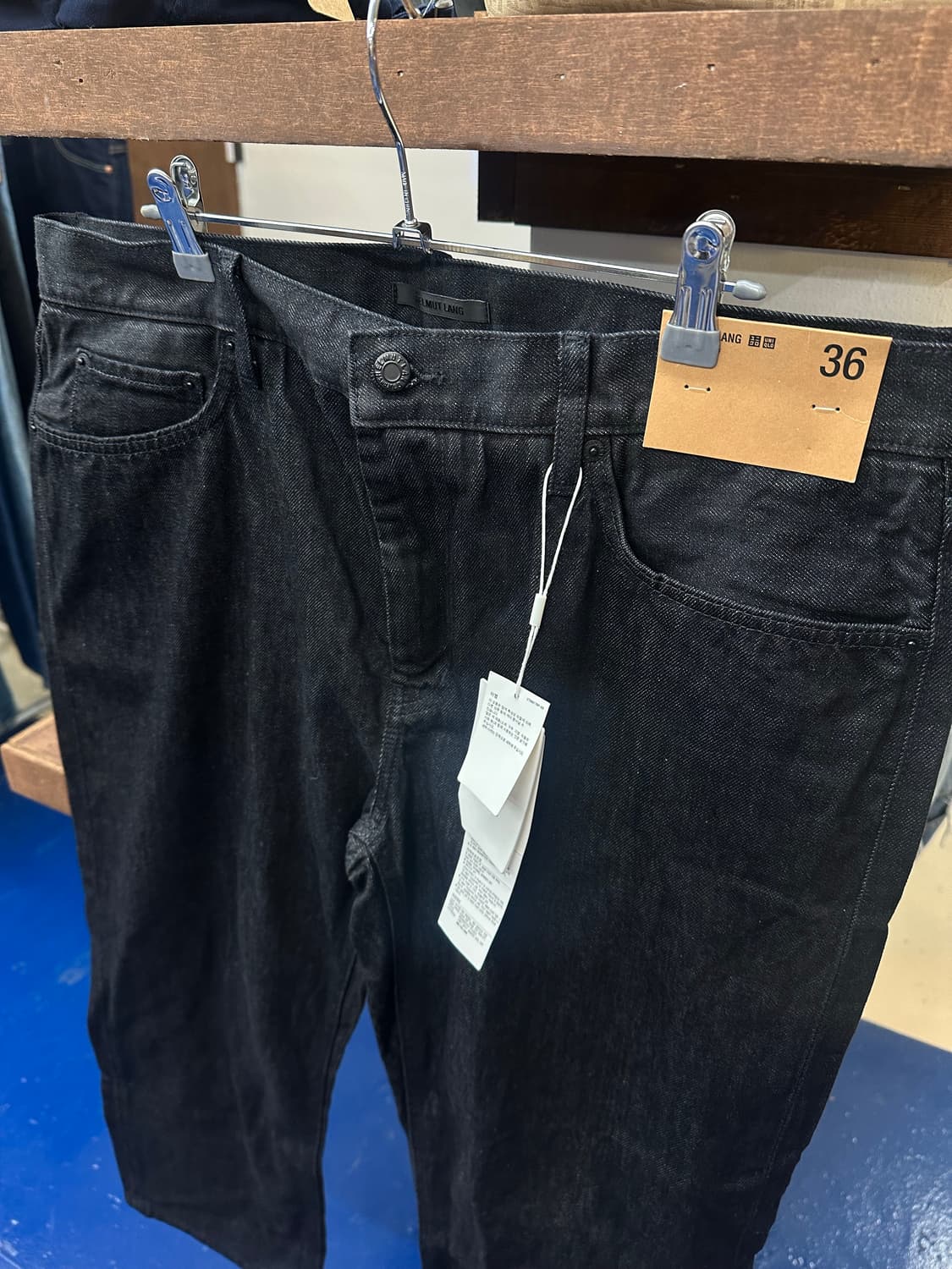 핼무트랭 x 유니클로 블랙 데님팬츠 상품이미지4