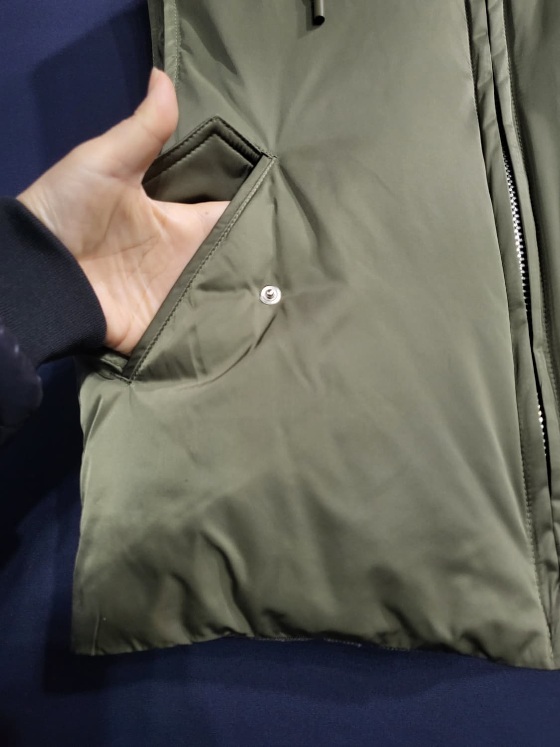 덕다운 후드패딩 베스트 상품이미지3