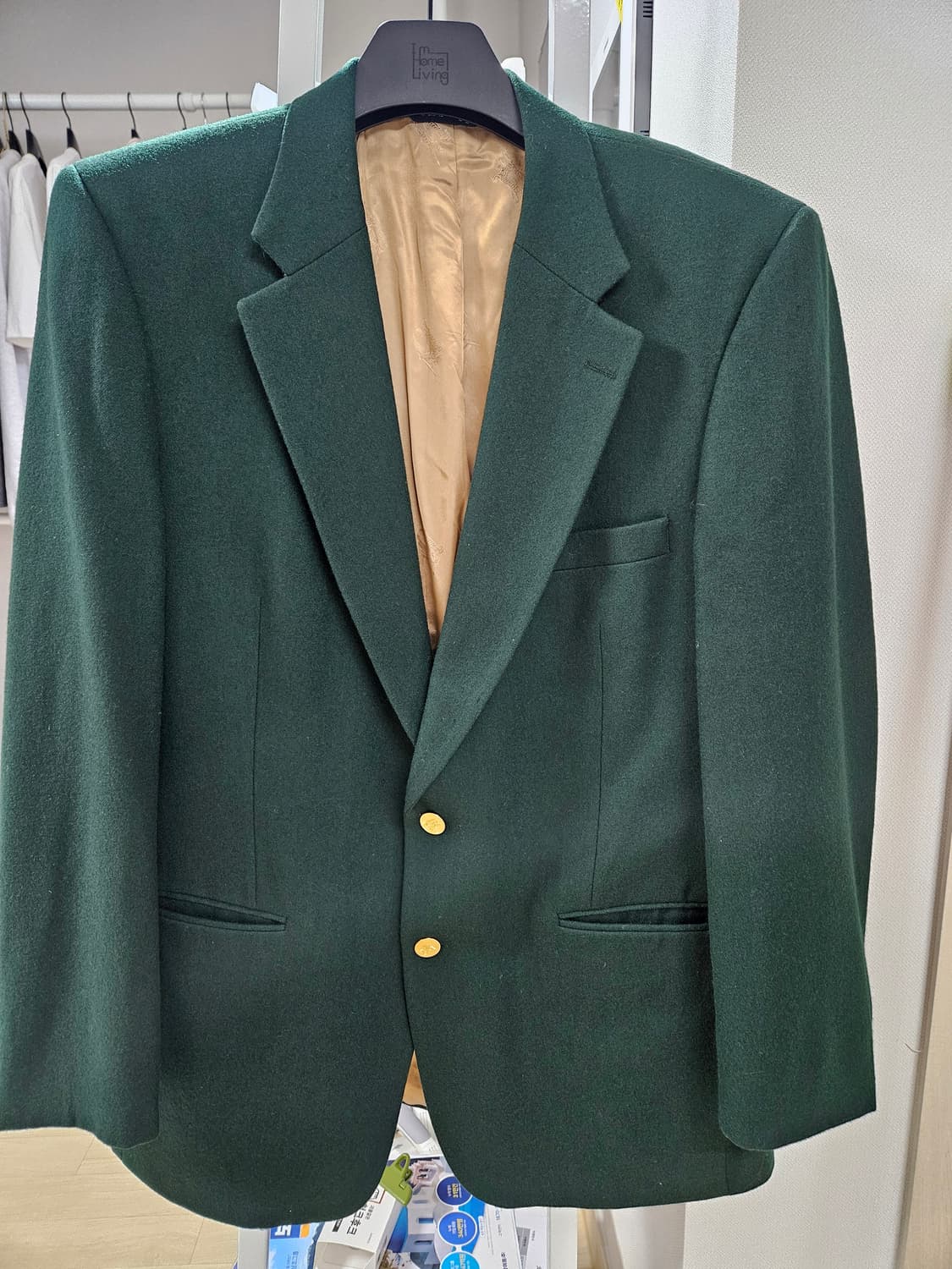 버버리 클래식 딥 그린 금장 블레이저 상품이미지8