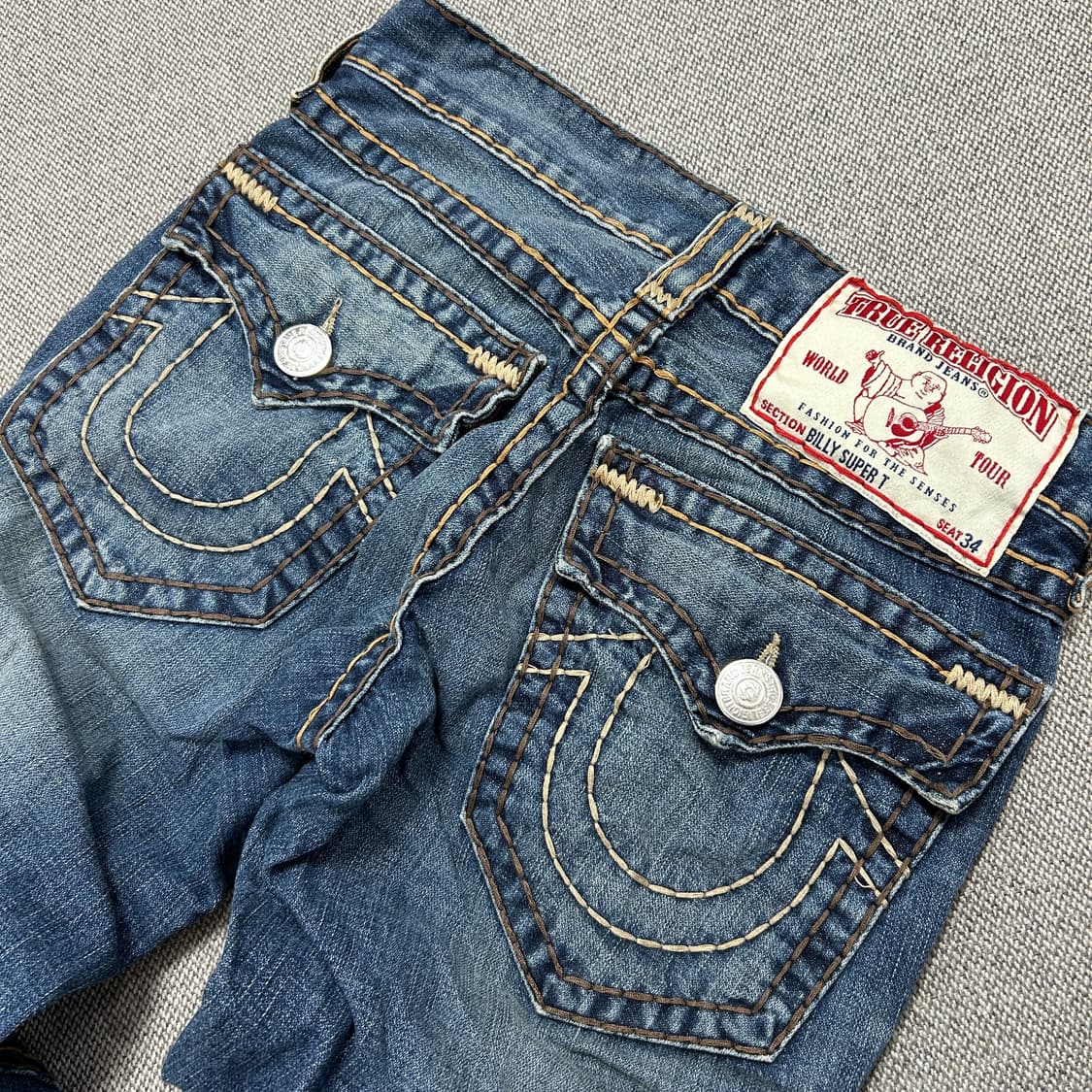 트루릴리전 빌리 슈퍼티 스티치 데님팬츠(34) 상품이미지2