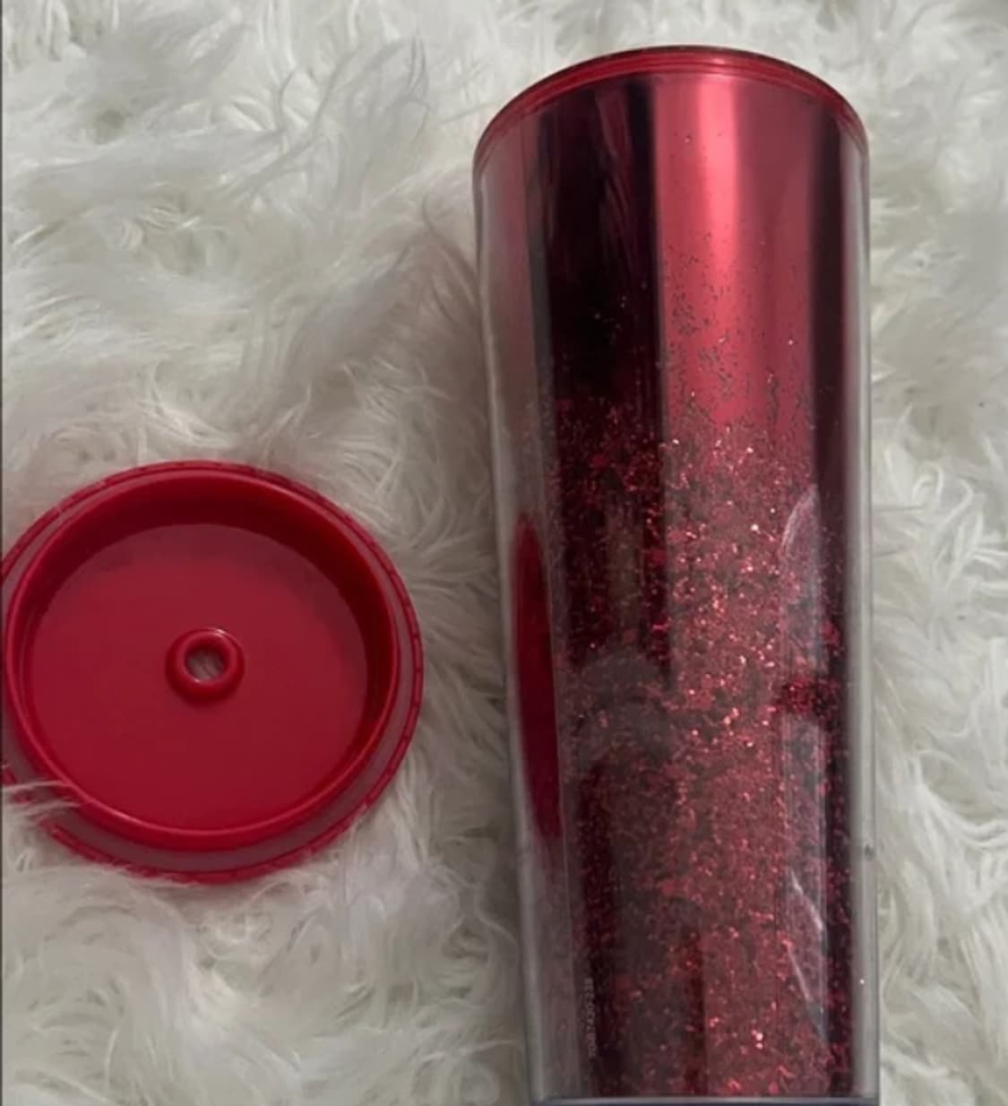 스타벅스 레드 글리터 콜드컵 텀블러 상품이미지3