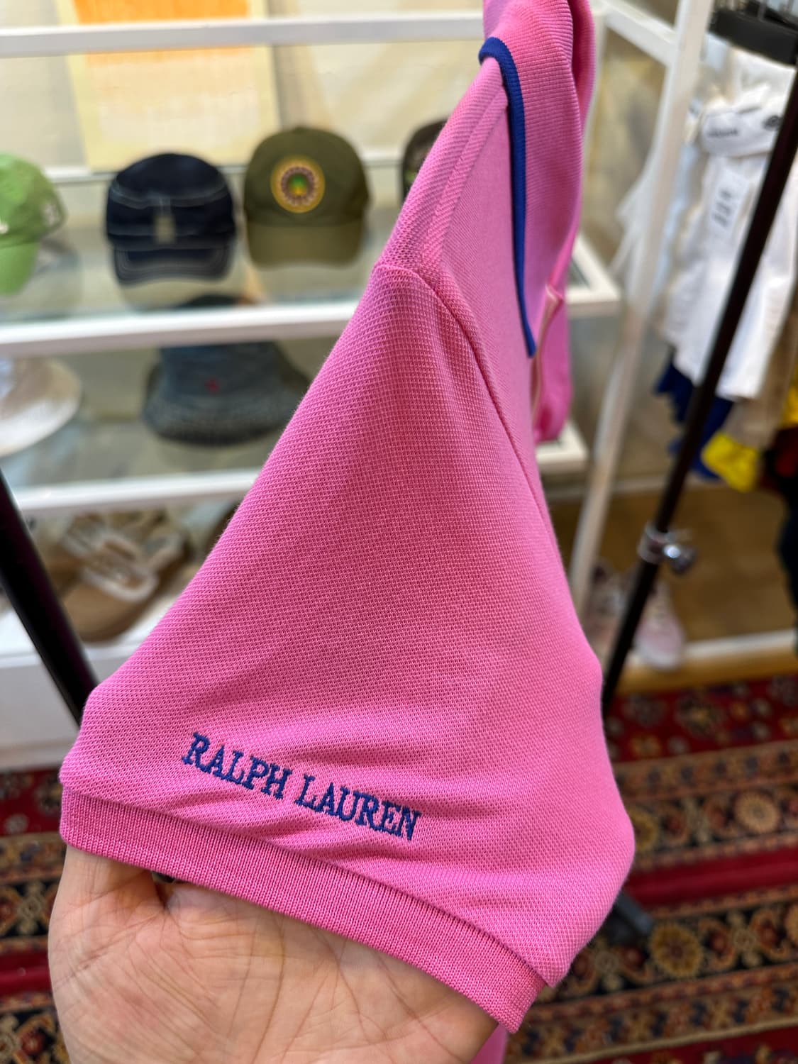 폴로 랄프로렌 우먼스 골프 빅포니 반팔 카라티 핑크 M 상품이미지3