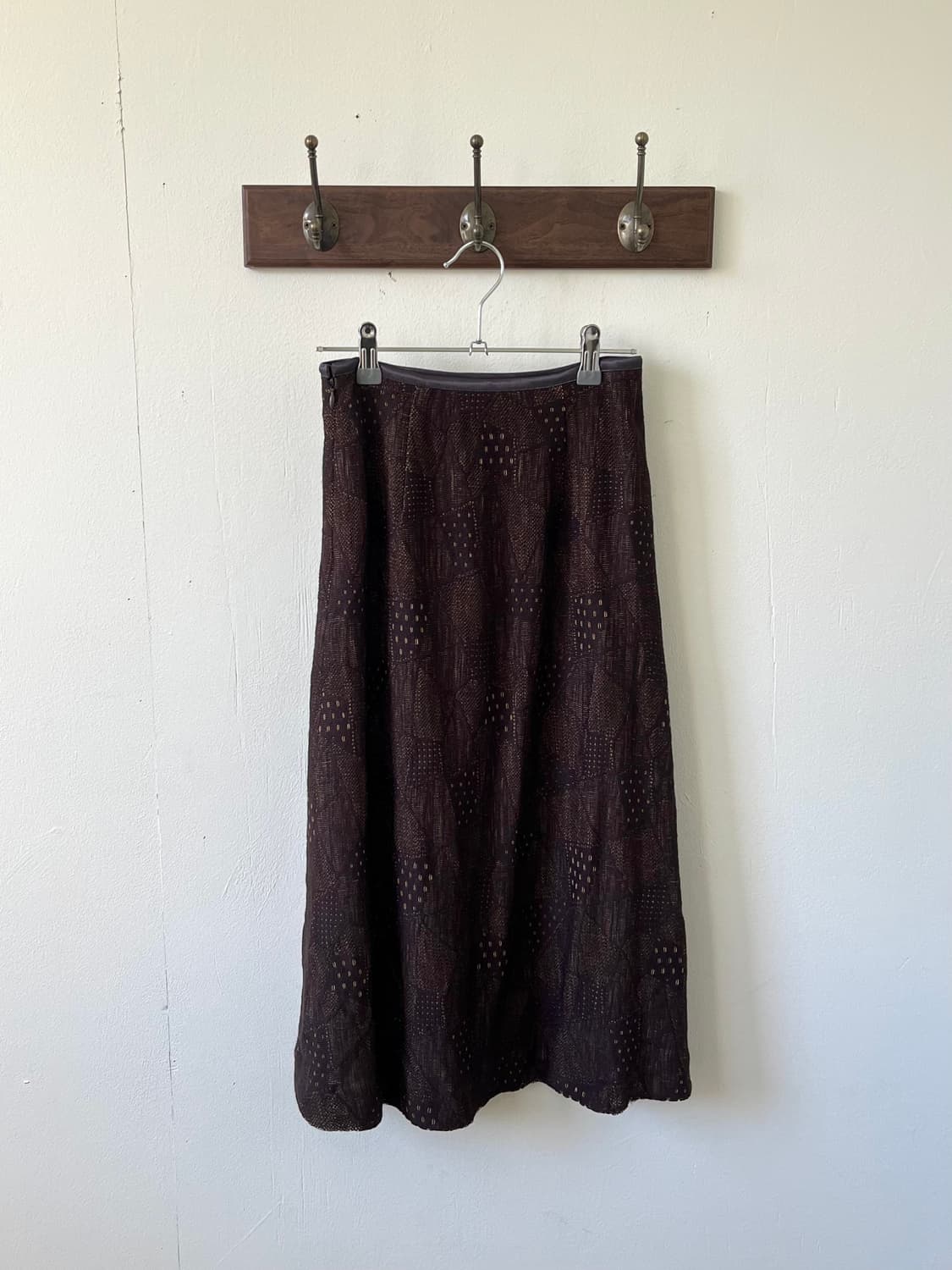 Nuvel.Ive 패턴 롱스커트 상품이미지3