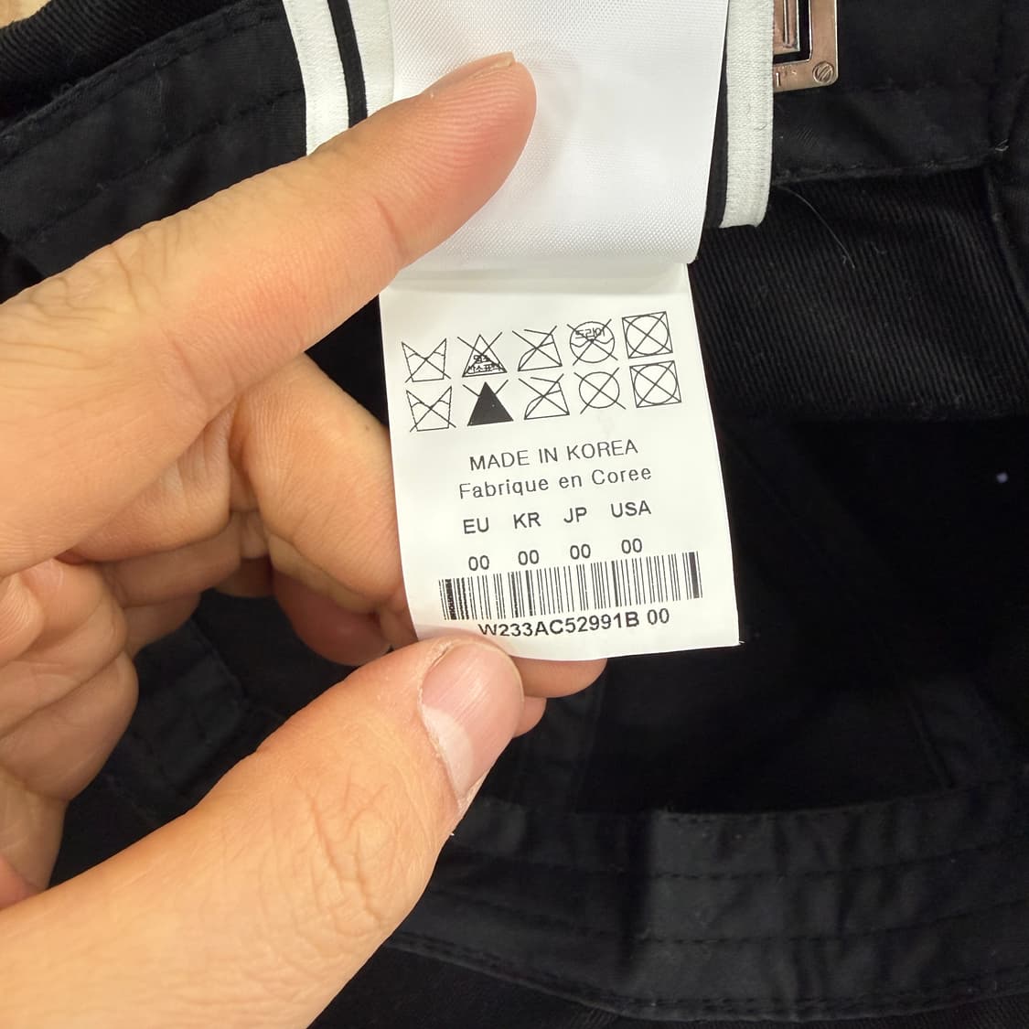 우영미 WOOYOUNGMI 로고 볼캡(블랙) 상품이미지6