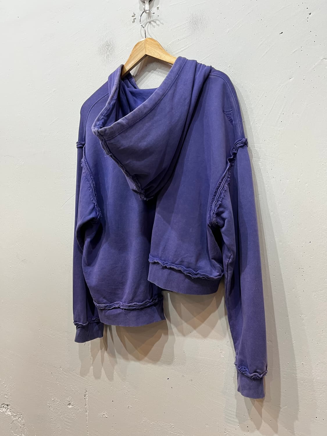 DIESEL 디젤 F-MIKKY 워시드 언발 후드티 우먼즈 상품이미지5