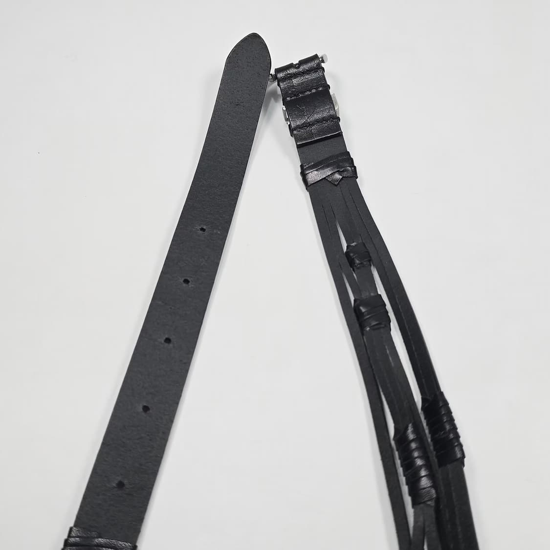 생로랑 브레이디드 레더 벨트 (70)  상품이미지5