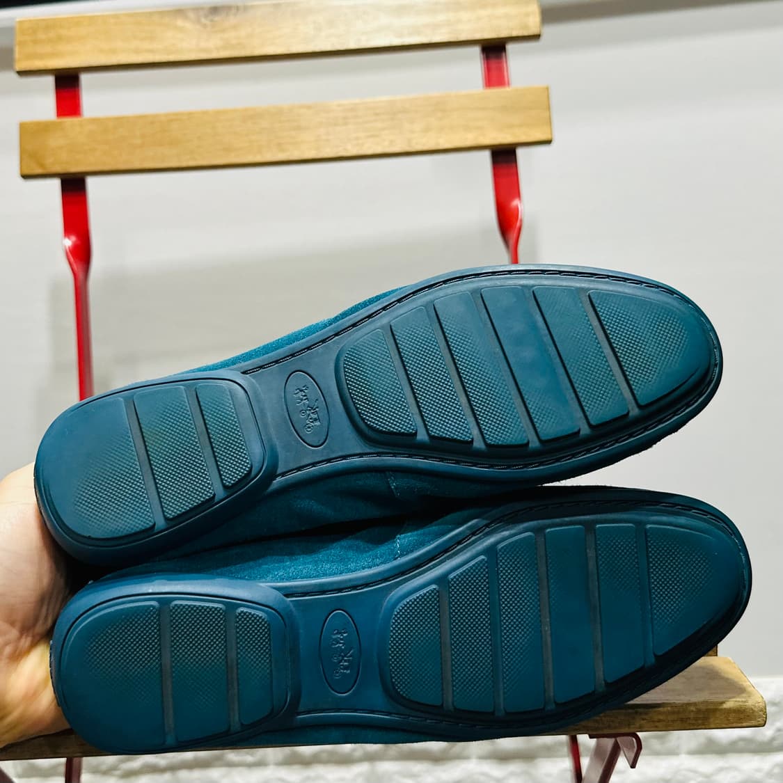 245) 코치 로퍼 여성 여자 페니로퍼 오데트 로퍼 스웨이드 블루 상품이미지7