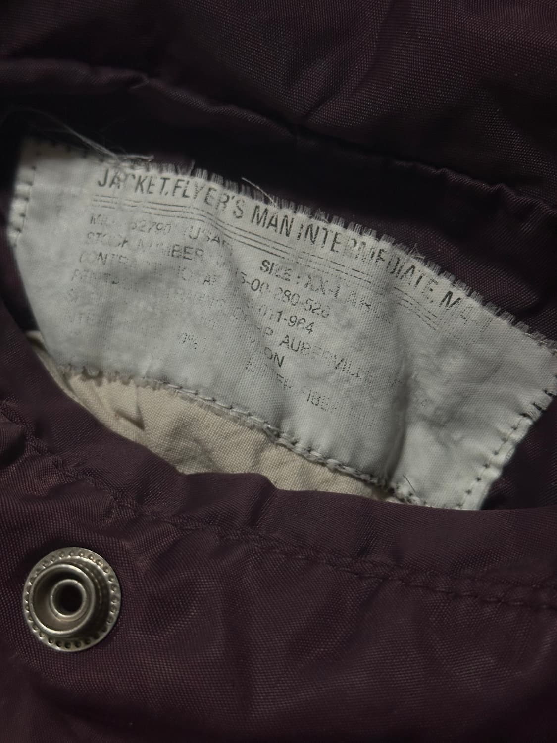 Alpha Industries MA-1 Burgundy (90s) 상품이미지3