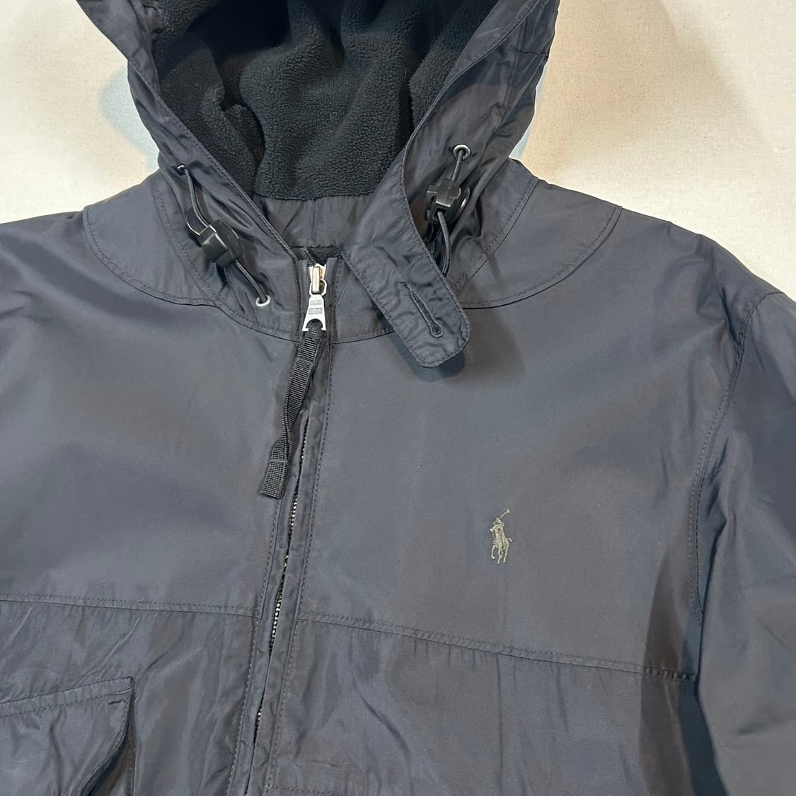 L) 폴로 랄프로렌 유틸리티 포켓 후드 바람막이 블랙 상품이미지3