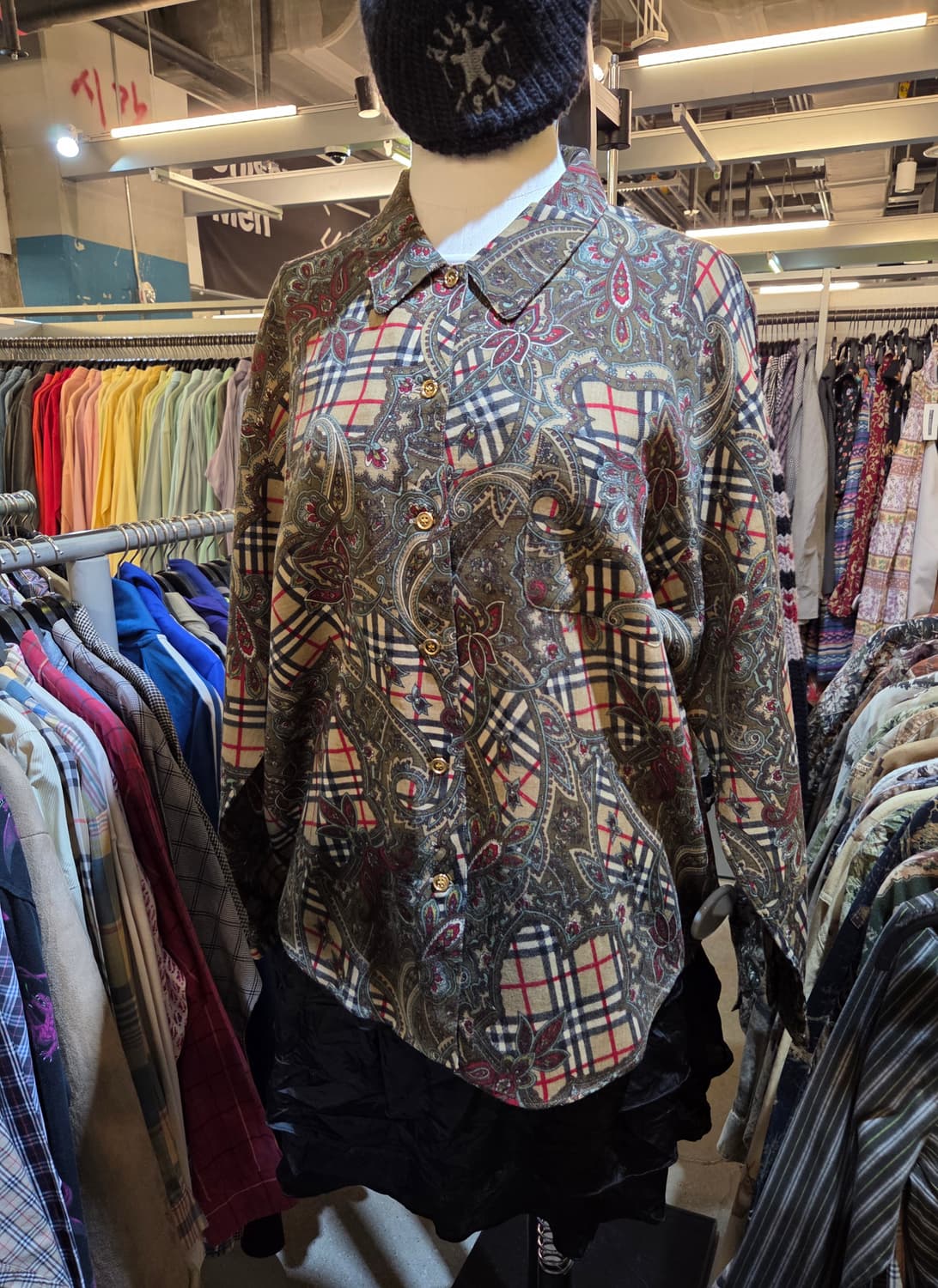 BURBERRY 버버리 노바체크 페이즐리셔츠💯 상품이미지1