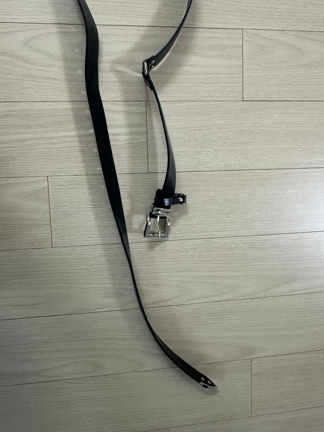 트리밍버드 Minimal Cowhide Leather Belt [블랙] 상품이미지10