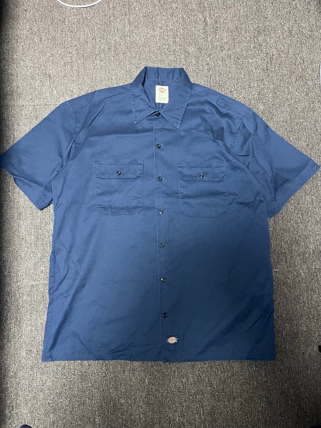 디키즈 워크셔츠 네이비 상품이미지1