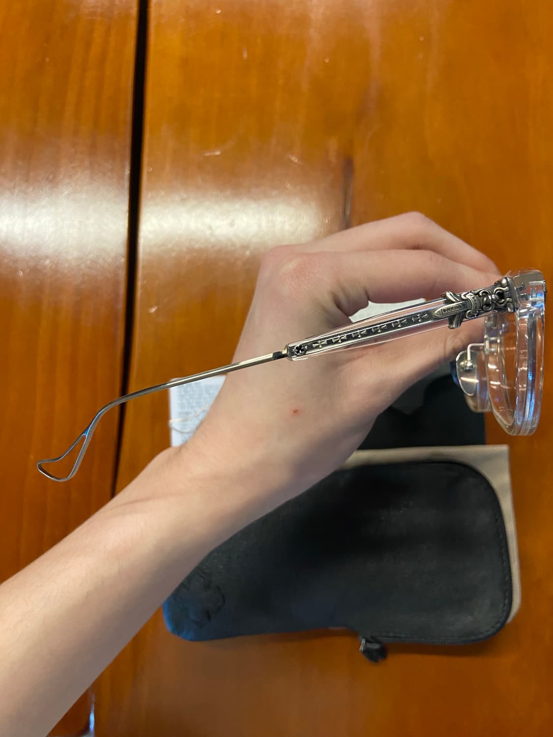 크롬하츠 SAC 클리어 안경 (풀구성 영수증 보유) 상품이미지3