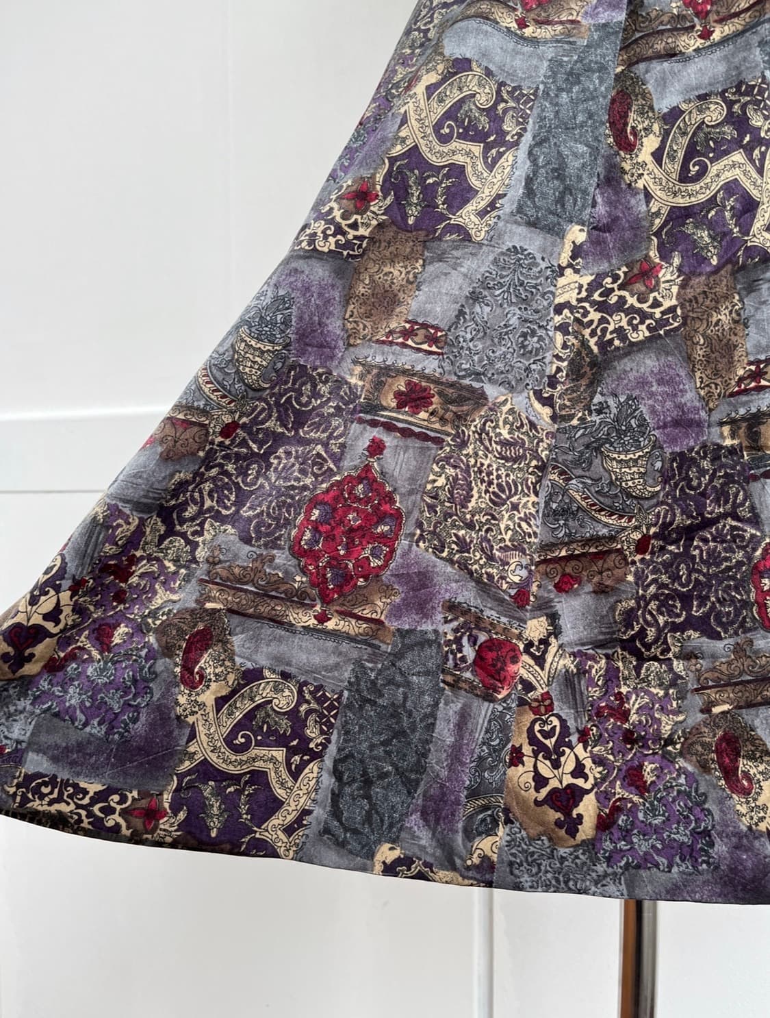 STREAM 오리엔탈 믹스 패턴 버튼 스커트 상품이미지4