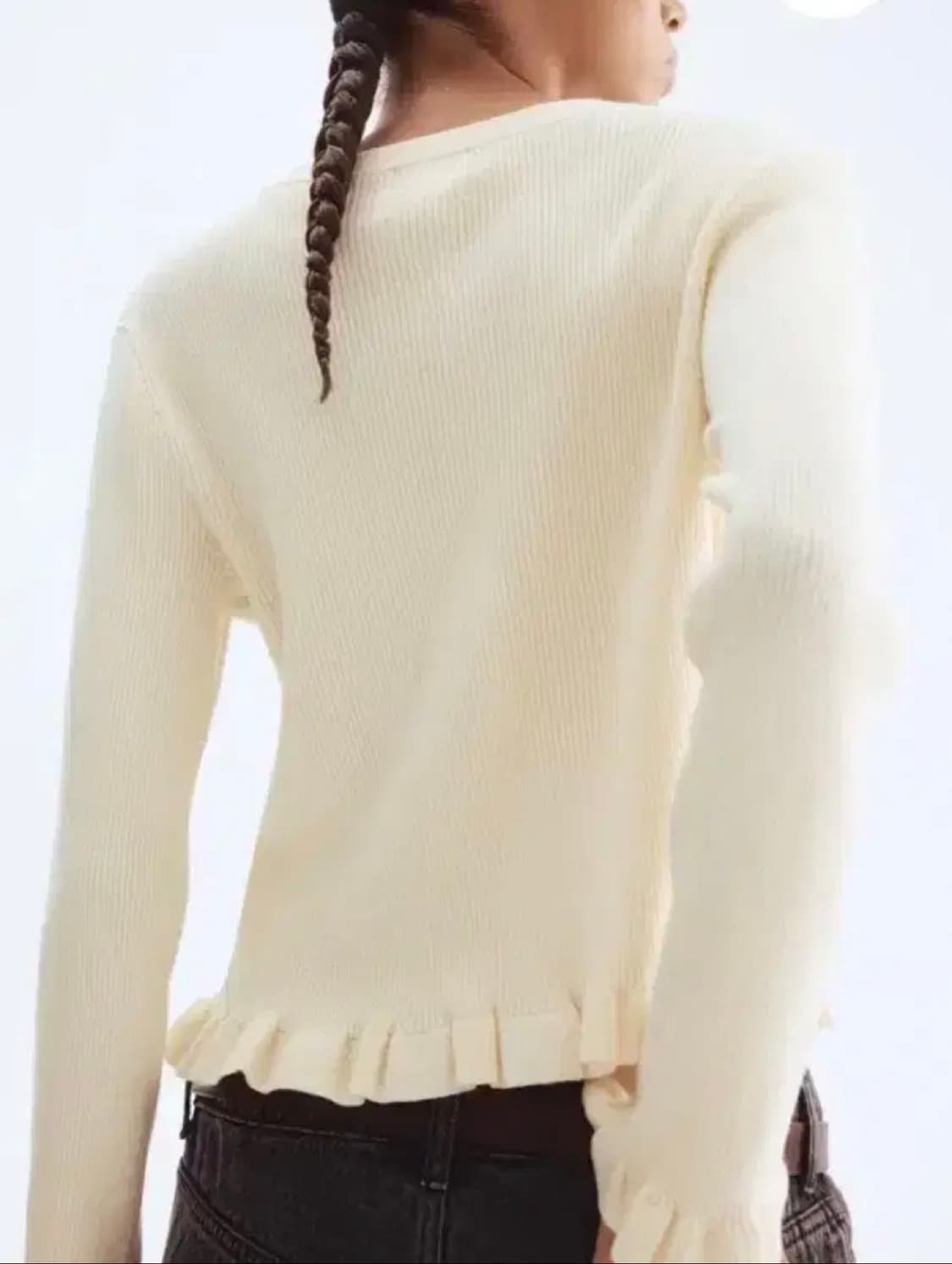 H&m 리브 니트 가디건  상품이미지3