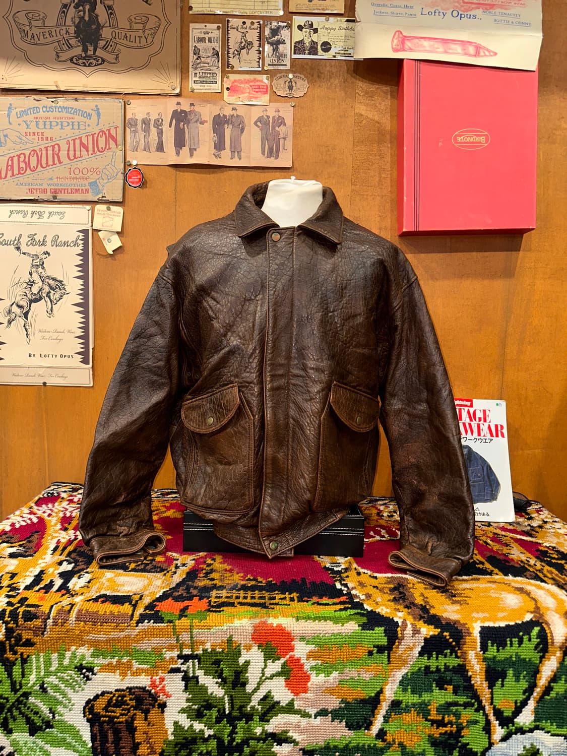 ( XL-2XL ) a2가죽자켓 봄버자켓 푸퍼자켓 빈티지가죽 항공점퍼 상품이미지4