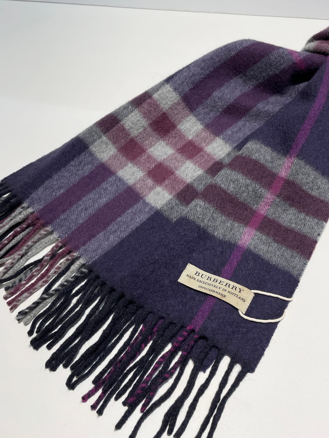 버버리 자이언트 체크 스코틀랜드 100% 캐시미어 목도리 A1532 상품이미지4