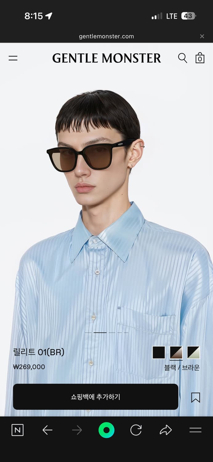 젠틀몬스터 릴리트01 BR 선글라스(브라운) 상품이미지2