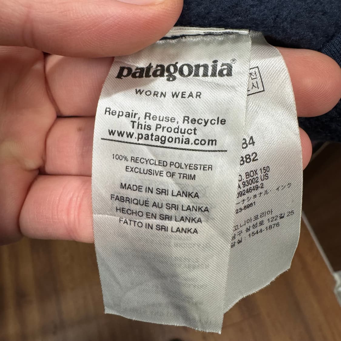파타고니아 베터 스웨터 베스트 집업 전면 집업 포켓 포인트 네이비 상품이미지7