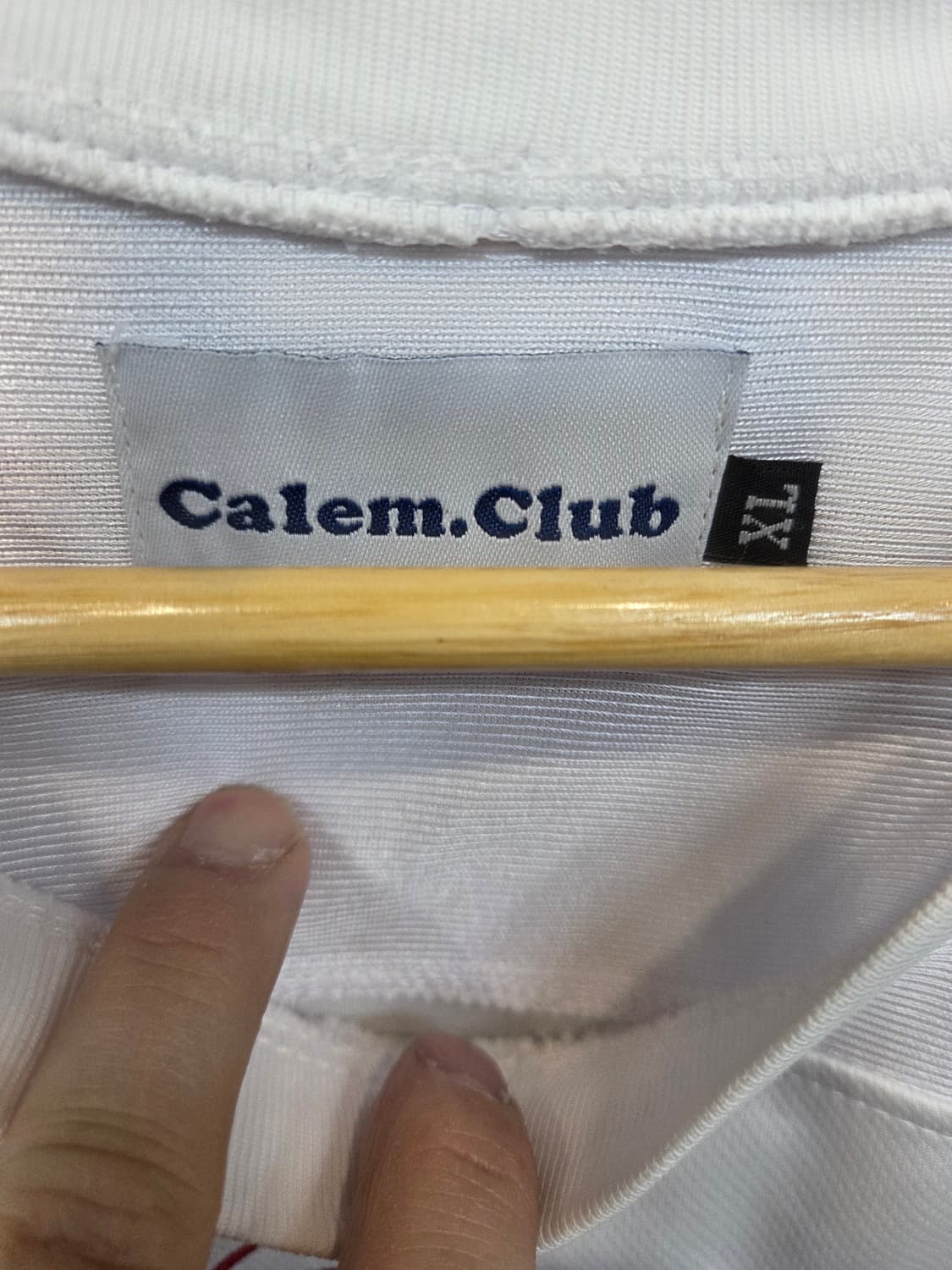 빈티지 calem club 가죽로고 져지 반팔 xl 상품이미지3