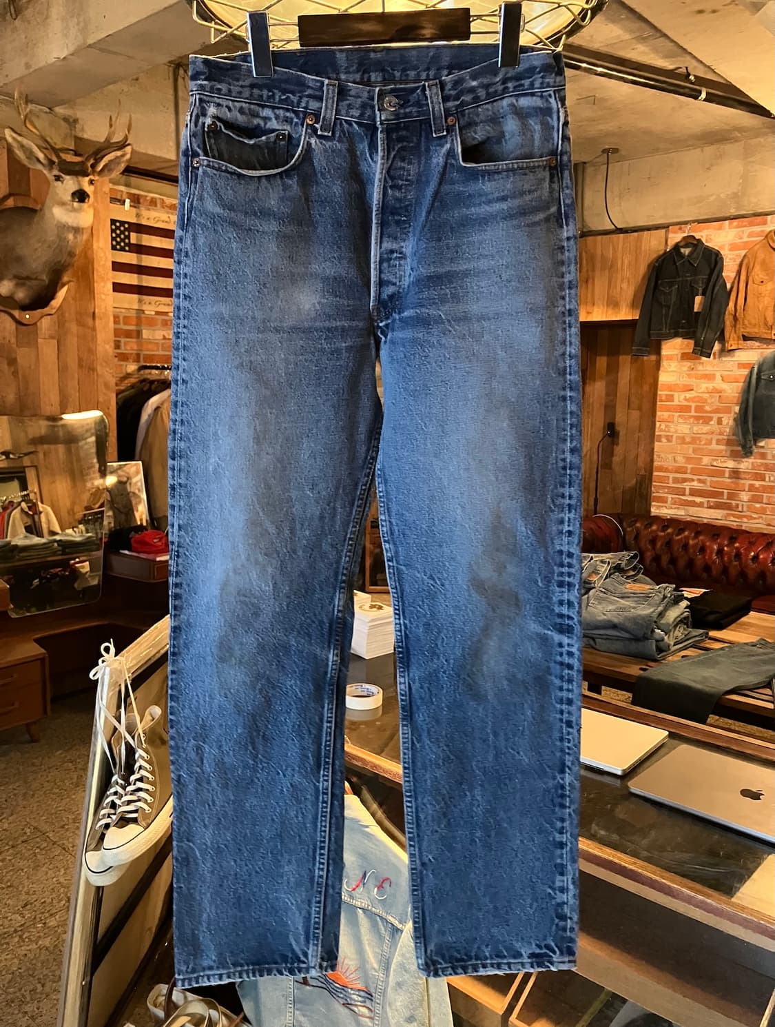 80s USA 빈티지 리바이스 501 데님 팬츠 상품이미지2