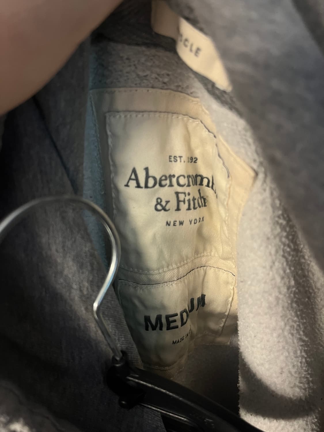 아베크롬비 후드티 그레이 [M size]  상품이미지4