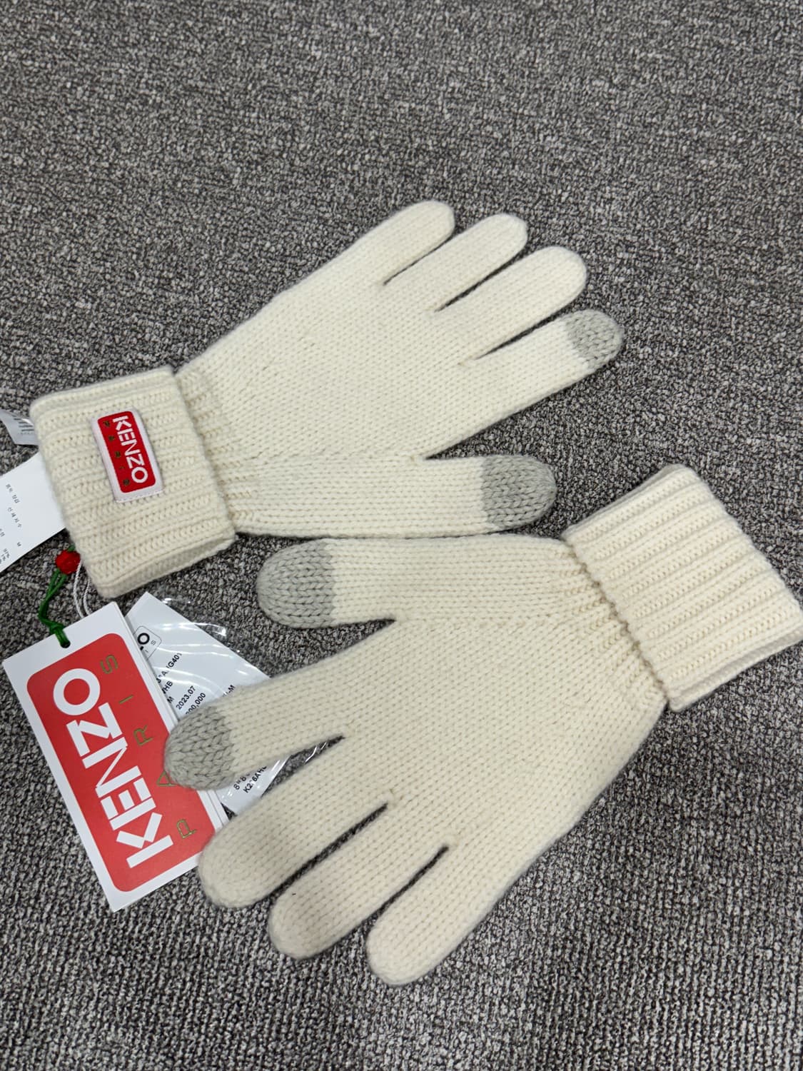 23FW 겐조 울 아이보리 글러브 M 상품이미지3