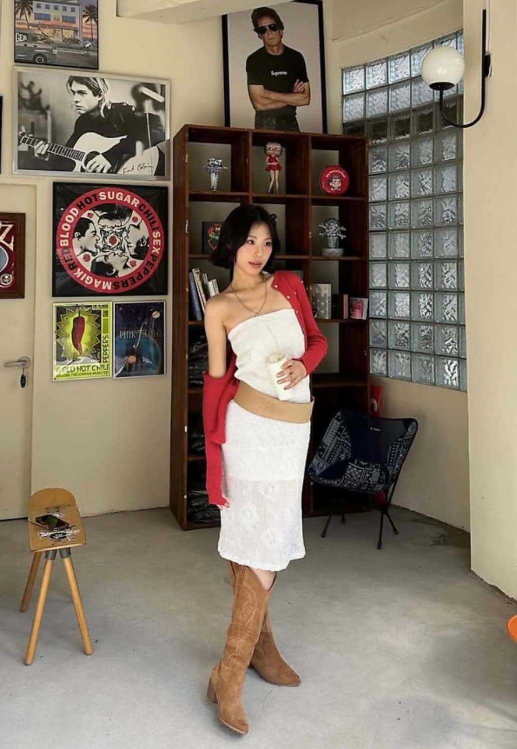 ASURA GARDEN MESH OPS 스커트 원피스 상품이미지4