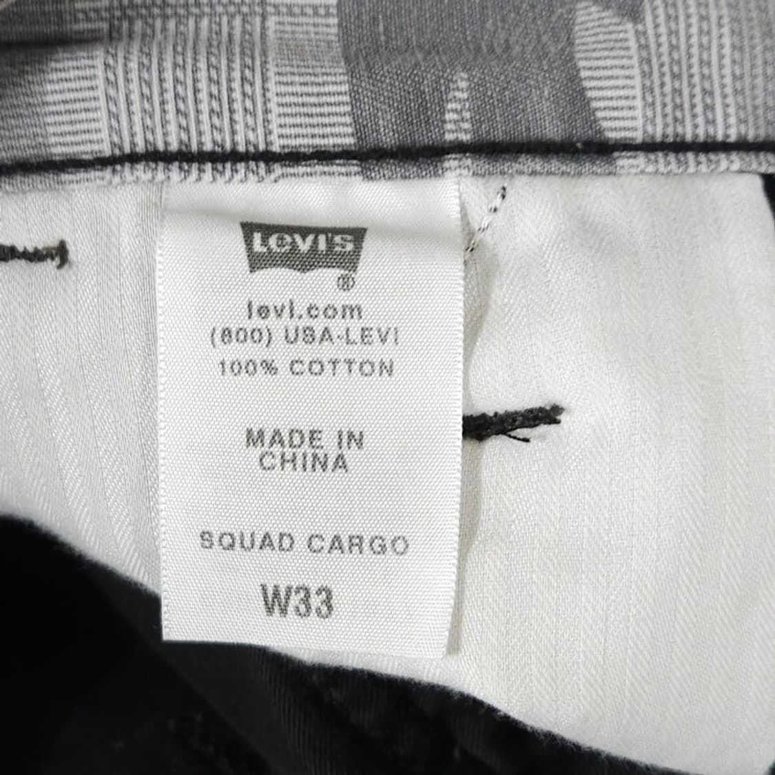33 LEVIS 리바이스 USA 스쿼드 카고 반바지 워시드블랙 상품이미지9