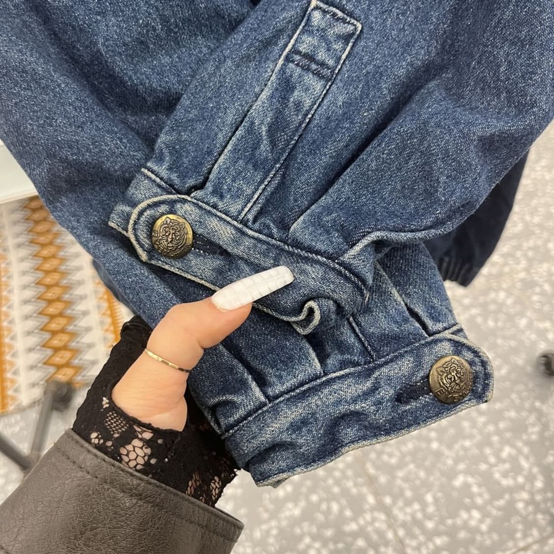 에벡스 바이 크리지아 캐주얼 시크 오버핏 데님자켓 42 C10832 상품이미지7