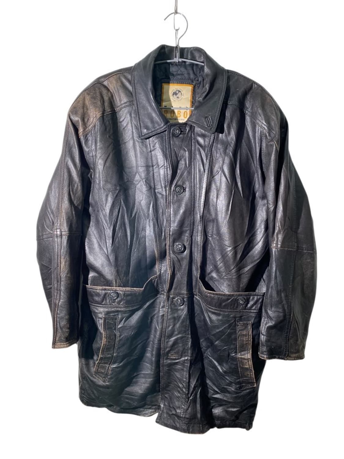 robo 리얼 레더 자켓 상품이미지1