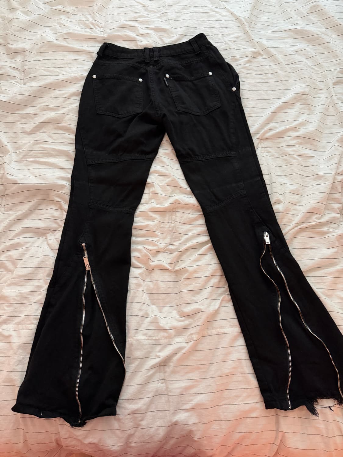 [S] 써저리 백 집 부츠컷 팬츠 BLACK 상품이미지3