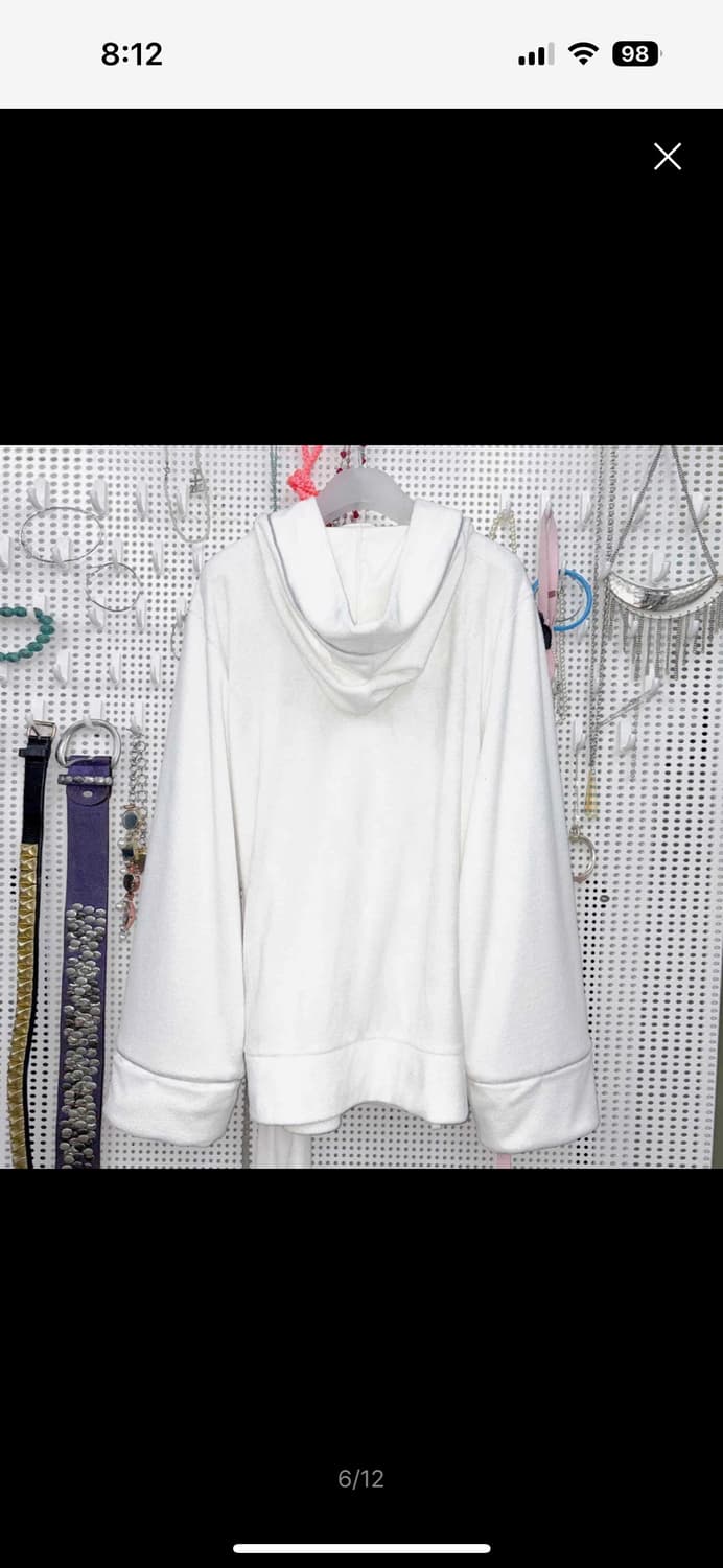 sculptor bath robe hoodie white 로브후디 S 상품이미지6