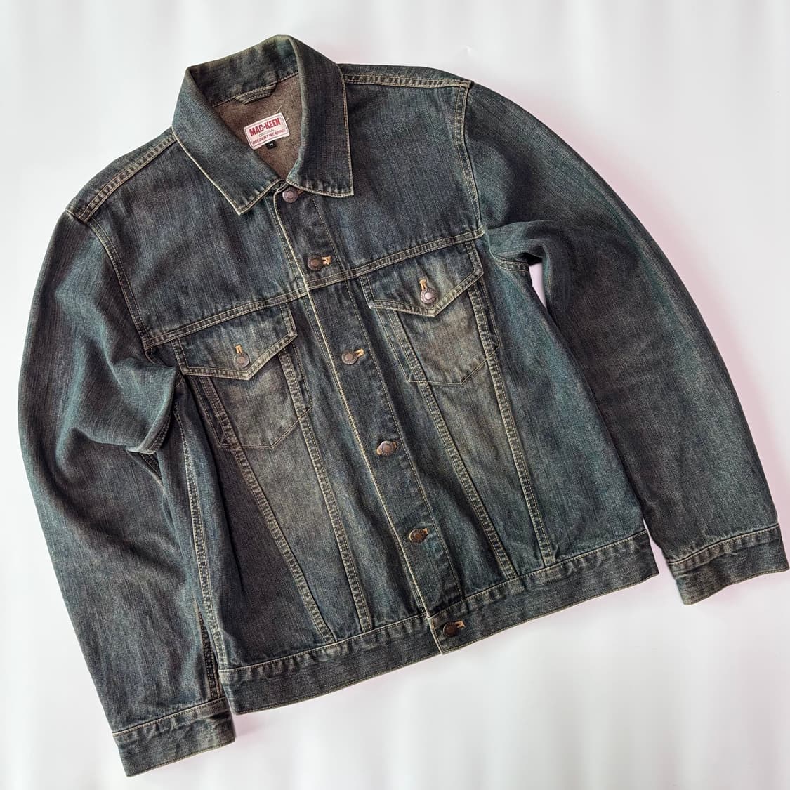 맥킨(MAC-KEEN) 페이디드 인디고 데님 자켓 상품이미지1