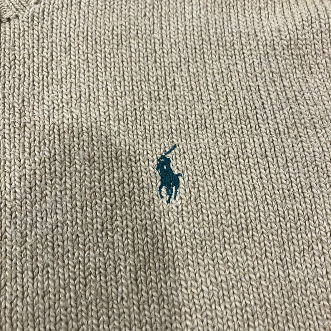 145 폴로 코튼 니트 베이지 상품이미지3